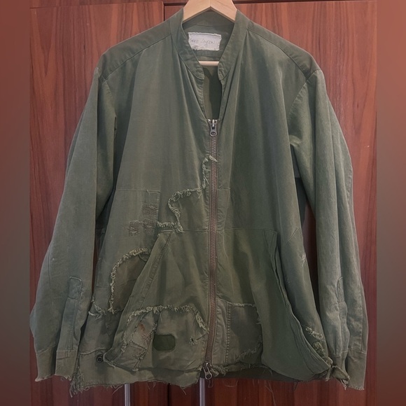 Greg Lauren Other - Men's Olive Patchwork Military Jacket